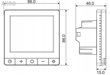 ESCO TC-620CWiFi CZARNY regulat.kotła,pompy ciepła